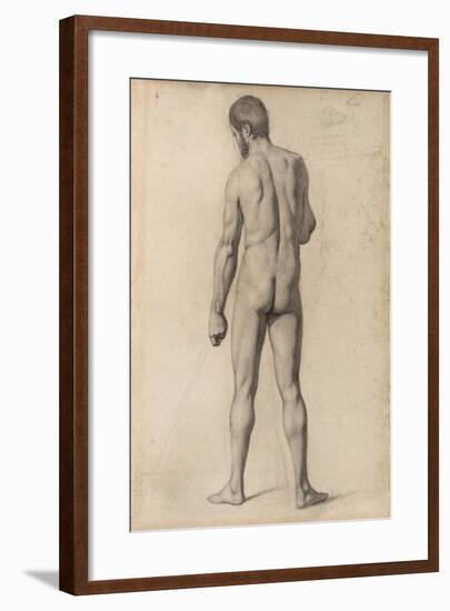 Academic Nude, Seen from the Back, 1862-Paul Cezanne-Framed Giclee Print