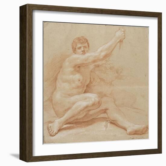 Académie d'homme-Jean Baptiste Van Loo-Framed Giclee Print