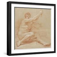 Académie d'homme-Jean Baptiste Van Loo-Framed Giclee Print