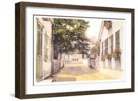 Academy Avenue, Nantucket, Massachusetts-null-Framed Art Print