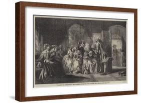 Academy for Instruction in the Discipline of the Fan, 1711-Abraham Solomon-Framed Giclee Print