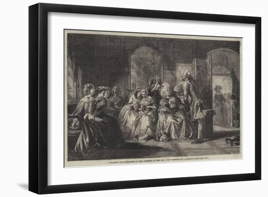 Academy for Instruction in the Discipline of the Fan, 1711-Abraham Solomon-Framed Giclee Print