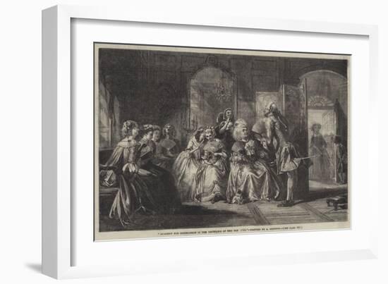 Academy for Instruction in the Discipline of the Fan, 1711-Abraham Solomon-Framed Giclee Print