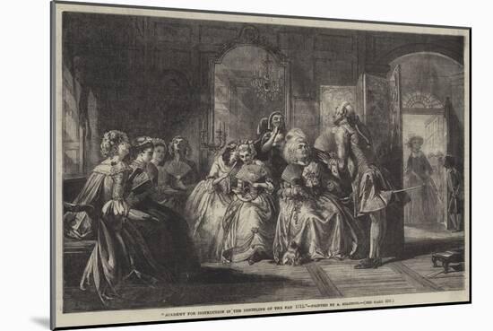 Academy for Instruction in the Discipline of the Fan, 1711-Abraham Solomon-Mounted Giclee Print