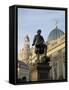 Academy of Fine Arts, Frauenkirche, Dresden, Saxony, Germany, Europe-Hans Peter Merten-Framed Stretched Canvas