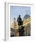 Academy of Fine Arts, Frauenkirche, Dresden, Saxony, Germany, Europe-Hans Peter Merten-Framed Photographic Print