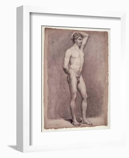 Academy Study of the Male Nude, 1764-Jacques-Louis David-Framed Giclee Print