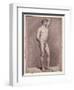 Academy Study of the Male Nude, 1764-Jacques-Louis David-Framed Giclee Print