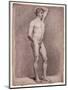 Academy Study of the Male Nude, 1764-Jacques-Louis David-Mounted Giclee Print