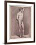 Academy Study of the Male Nude, 1764-Jacques-Louis David-Framed Giclee Print