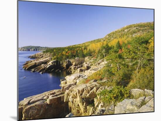 Acadia National Park Coastline, Maine, New England, USA-Roy Rainford-Mounted Photographic Print