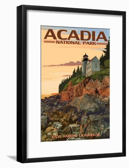 Acadia National Park, Maine - Bass Harbor Lighthouse-null-Framed Poster