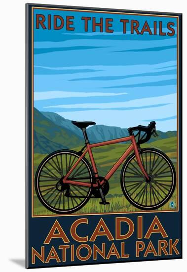 Acadia National Park, Maine - Bicycle Scene-null-Mounted Poster