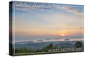 Acadia National Park, Maine - Cadillac Mountain-Lantern Press-Stretched Canvas