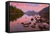 Acadia National Park, Maine - Jordan Pond-Lantern Press-Framed Stretched Canvas