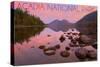 Acadia National Park, Maine - Jordan Pond-Lantern Press-Stretched Canvas