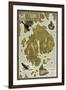 Acadia National Park, Maine - Map-Lantern Press-Framed Art Print