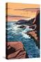Acadia National Park, Maine - Mount Desert Island-Lantern Press-Stretched Canvas