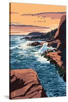 Acadia National Park, Maine - Mount Desert Island-Lantern Press-Stretched Canvas