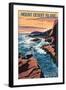 Acadia National Park, Maine - Mount Desert Island-Lantern Press-Framed Art Print