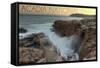 Acadia National Park, Maine - Thunder Hole-Lantern Press-Framed Stretched Canvas