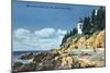 Acadia National Park, ME - Mt. Desert Island, Bass Harbor Head Lighthouse-Lantern Press-Mounted Art Print