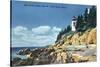 Acadia National Park, ME - Mt. Desert Island, Bass Harbor Head Lighthouse-Lantern Press-Stretched Canvas