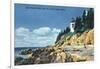 Acadia National Park, ME - Mt. Desert Island, Bass Harbor Head Lighthouse-Lantern Press-Framed Art Print