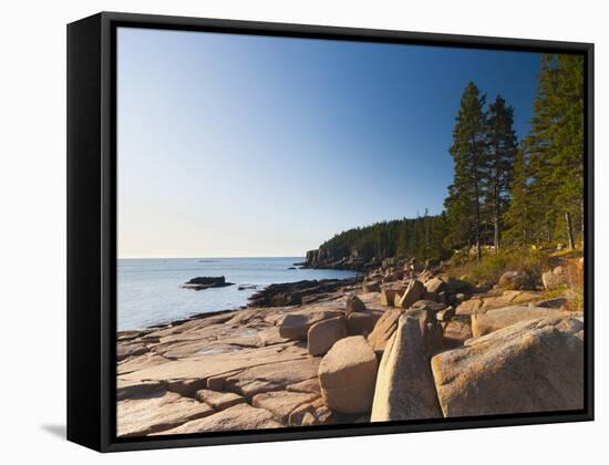 Acadia National Park, Mount Desert Island, Maine, New England, USA, North America-Alan Copson-Framed Stretched Canvas