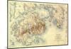 Acadia National Park - Topographic Panoramic Map-null-Mounted Poster