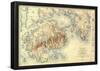 Acadia National Park - Topographic Panoramic Map-null-Framed Poster