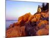 Acadia NP, Maine. Bass Harbor Head Lighthouse at Sunrise-Scott T. Smith-Mounted Photographic Print