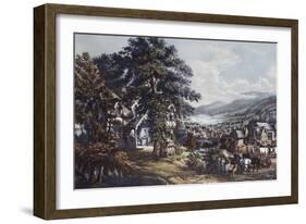 Acadian Land, Home of Evangeline-Currier & Ives-Framed Giclee Print