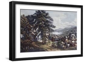 Acadian Land, Home of Evangeline-Currier & Ives-Framed Giclee Print