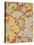 Acanthus Leaves and Wild Rose on a Crimson Background, Wallpaper Design-William Morris-Stretched Canvas