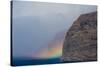 Acantilado De Los Gigantes (Giant's Cliffs) with a Rainbow over the Sea, Tenerife, Canary Islands-Relanzón-Stretched Canvas