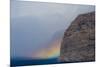 Acantilado De Los Gigantes (Giant's Cliffs) with a Rainbow over the Sea, Tenerife, Canary Islands-Relanzón-Mounted Photographic Print