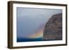 Acantilado De Los Gigantes (Giant's Cliffs) with a Rainbow over the Sea, Tenerife, Canary Islands-Relanzón-Framed Photographic Print