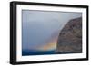Acantilado De Los Gigantes (Giant's Cliffs) with a Rainbow over the Sea, Tenerife, Canary Islands-Relanzón-Framed Photographic Print