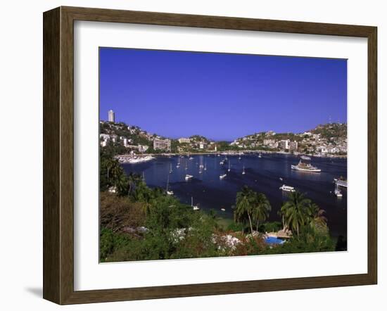 Acapulco Bay, Acapulco, Mexico-Walter Bibikow-Framed Premium Photographic Print