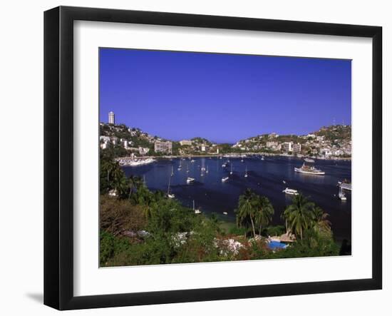 Acapulco Bay, Acapulco, Mexico-Walter Bibikow-Framed Premium Photographic Print