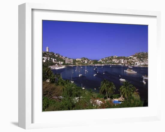 Acapulco Bay, Acapulco, Mexico-Walter Bibikow-Framed Premium Photographic Print