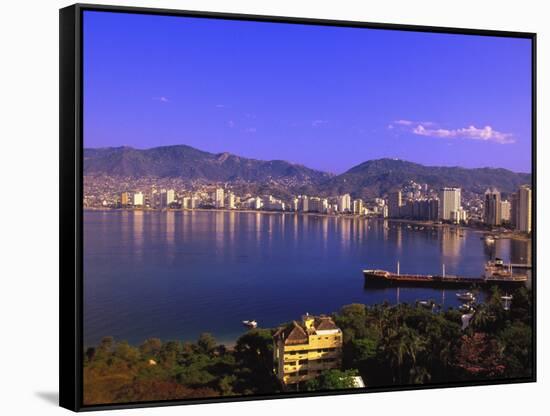 Acapulco Bay, Acapulco, Mexico-Walter Bibikow-Framed Stretched Canvas