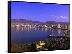 Acapulco Bay, Acapulco, Mexico-Walter Bibikow-Framed Stretched Canvas