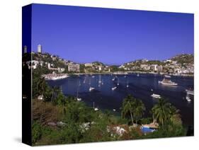 Acapulco Bay, Acapulco, Mexico-Walter Bibikow-Stretched Canvas