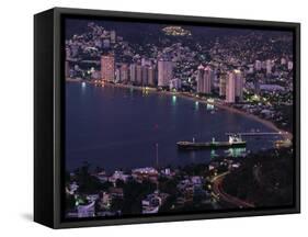 Acapulco Bay and Beach, Acapulco, Mexico-Walter Bibikow-Framed Stretched Canvas