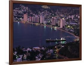 Acapulco Bay and Beach, Acapulco, Mexico-Walter Bibikow-Framed Photographic Print