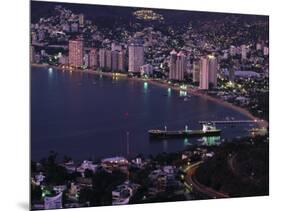 Acapulco Bay and Beach, Acapulco, Mexico-Walter Bibikow-Mounted Photographic Print