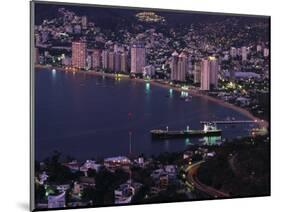 Acapulco Bay and Beach, Acapulco, Mexico-Walter Bibikow-Mounted Photographic Print