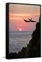 Acapulco Cliff Divers at Sunset-Thom Lang-Framed Stretched Canvas